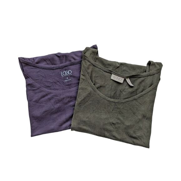 LOGO by Lori Goldstein LOUNGE SOFT AND STRETCHY 2 TANK TOPS BOTH SZ S - Picture 2 of 9